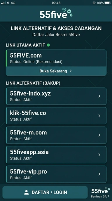 Halaman Link Alternatif 55five untuk Pengguna Android