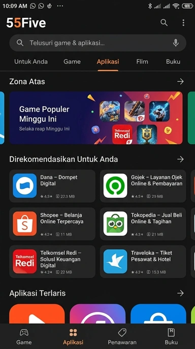Akses Lengkap ke Aplikasi Populer — 55five Hub Unduhan
