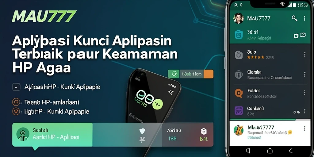 Tangkapan layar antarmuka MAU777 yang menunjukkan fungsi Kunci Aplikasi.