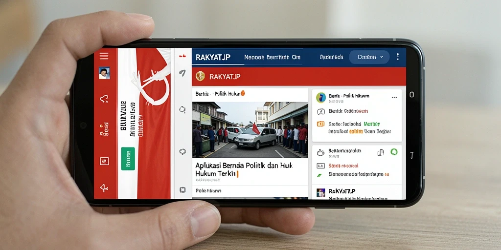 Tampilan antarmuka aplikasi RAKYATJP yang menarik dan informatif.