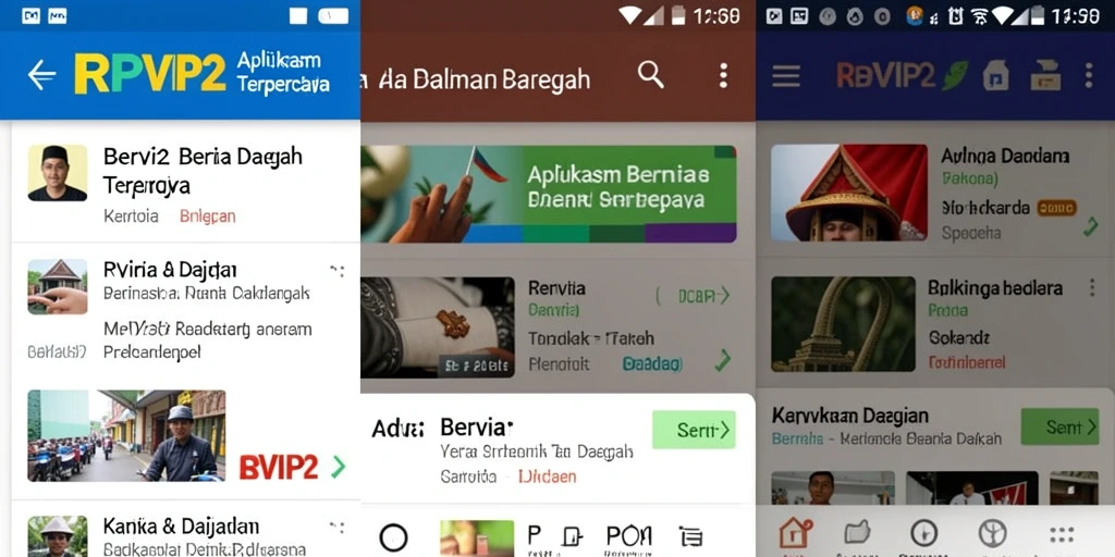 Antarmuka RPVIP2 yang menampilkan berita daerah terbaru.