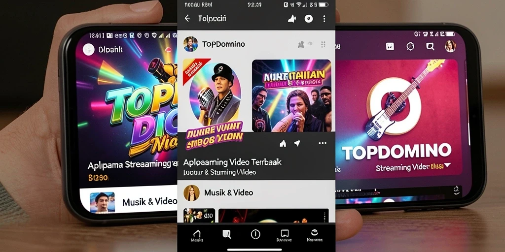Antarmuka pengguna TOPDOMINO yang menarik dan fungsional.