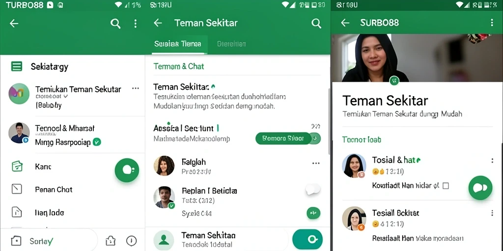 Antarmuka pengguna TURBO88 yang intuitif dan menarik untuk Teman Sekitar.