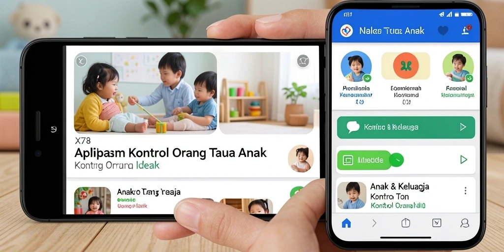 Screenshot utama X78 menunjukkan antarmuka kontrol orang tua yang efisien.